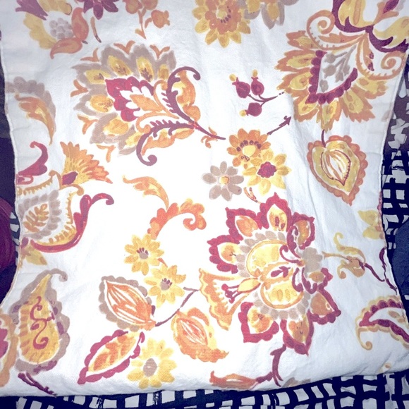 64” x 15”~table runner. Burnt Orange, brick red, yellow floral Great Condition! - Picture 10 of 16